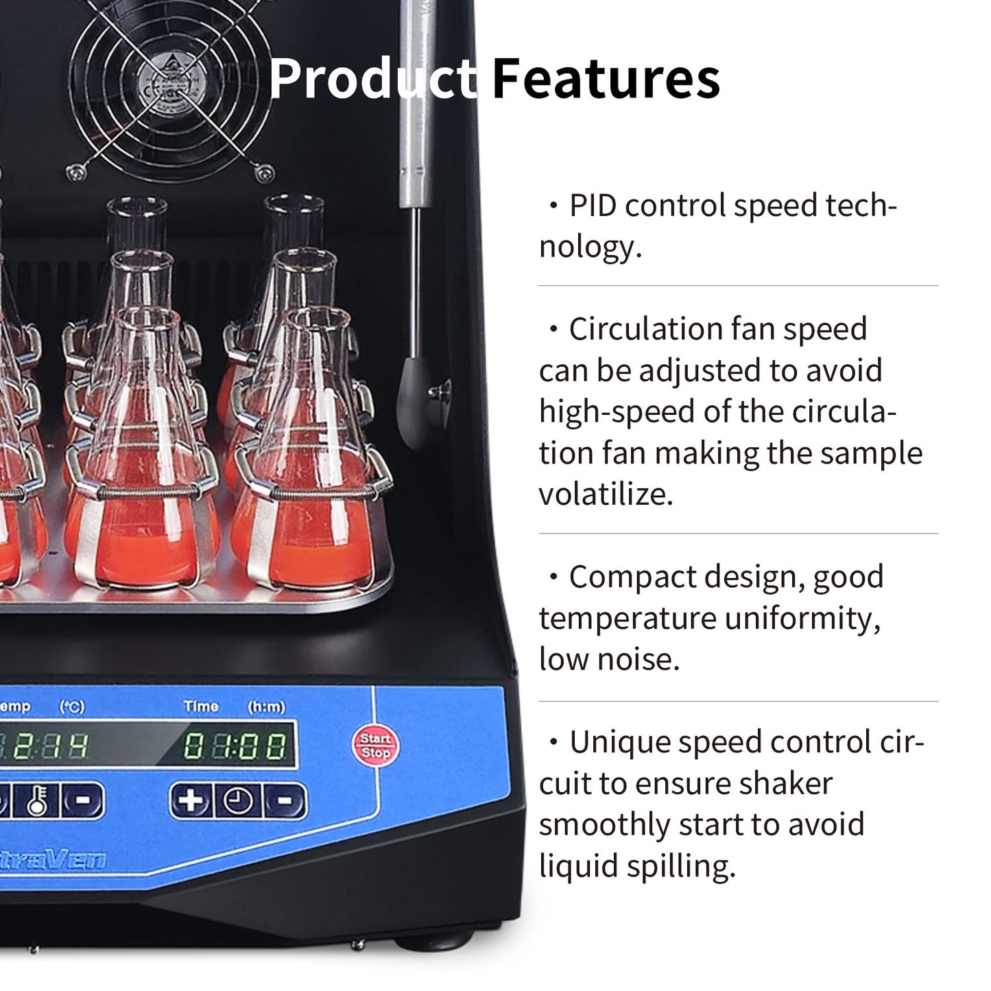 Benchtop Incubator Shaker,Orbital Shaker,P12-100,DIS-60-P12