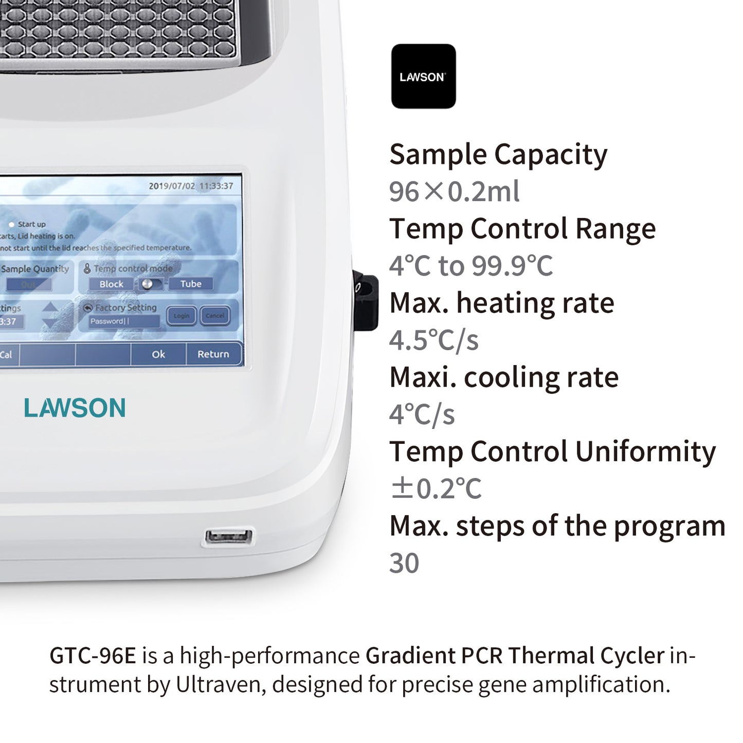 PCR Gradient Thermal Cycler,Real-Time PCR System,GTC‑96E