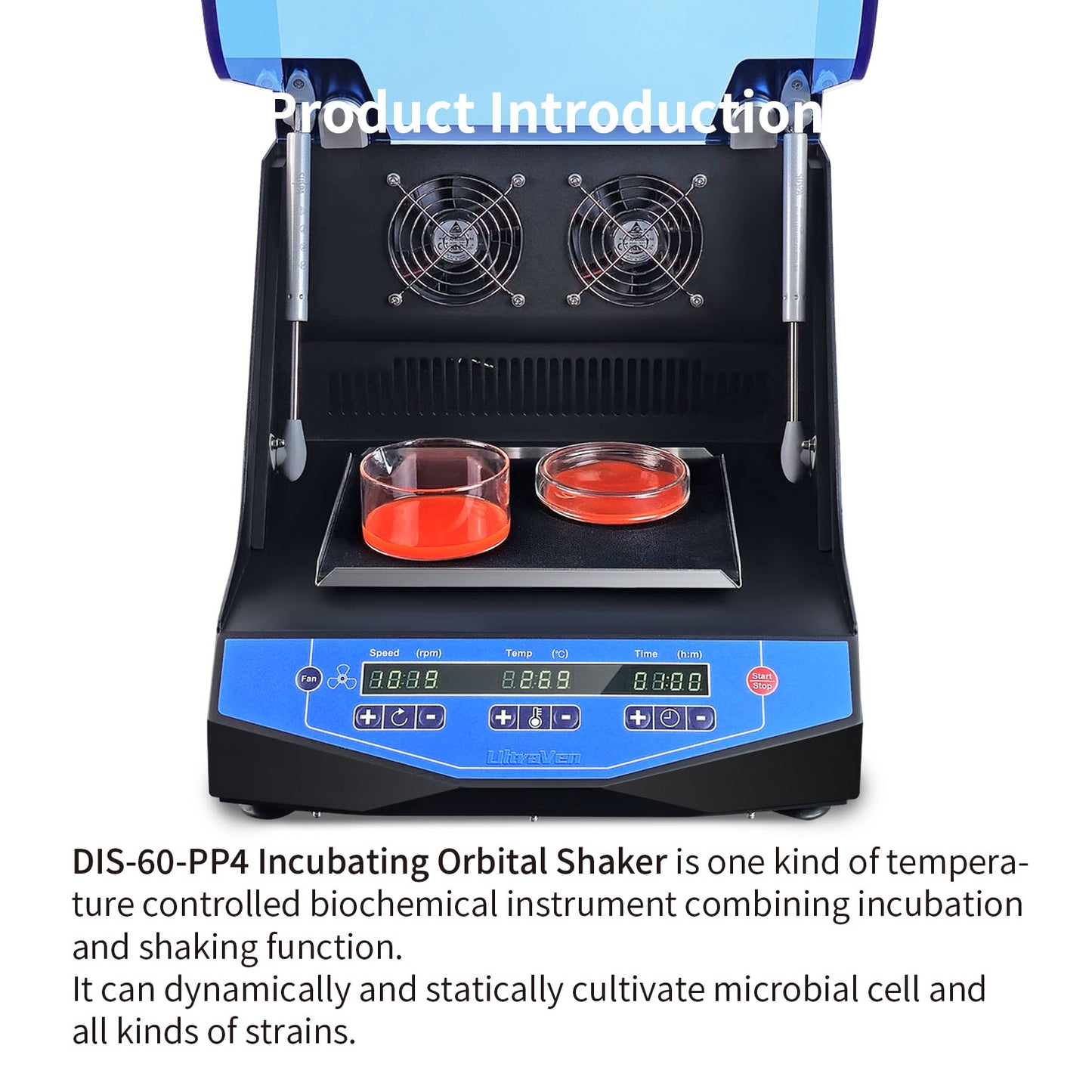 Incubating Orbital Shaker,Lab Incubator Shaker,PP-4,DIS-60-PP4