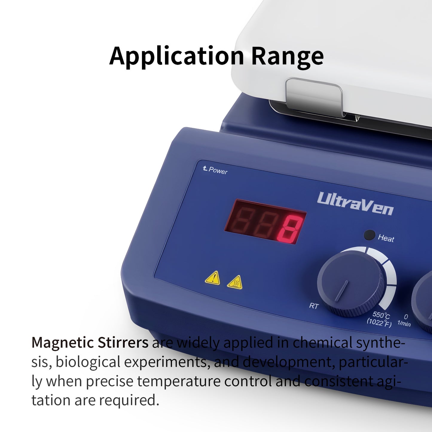 Magnetic Hotplate Stirrer MS7 H550-S,R.T to 550°C Max.Stirring 10 L