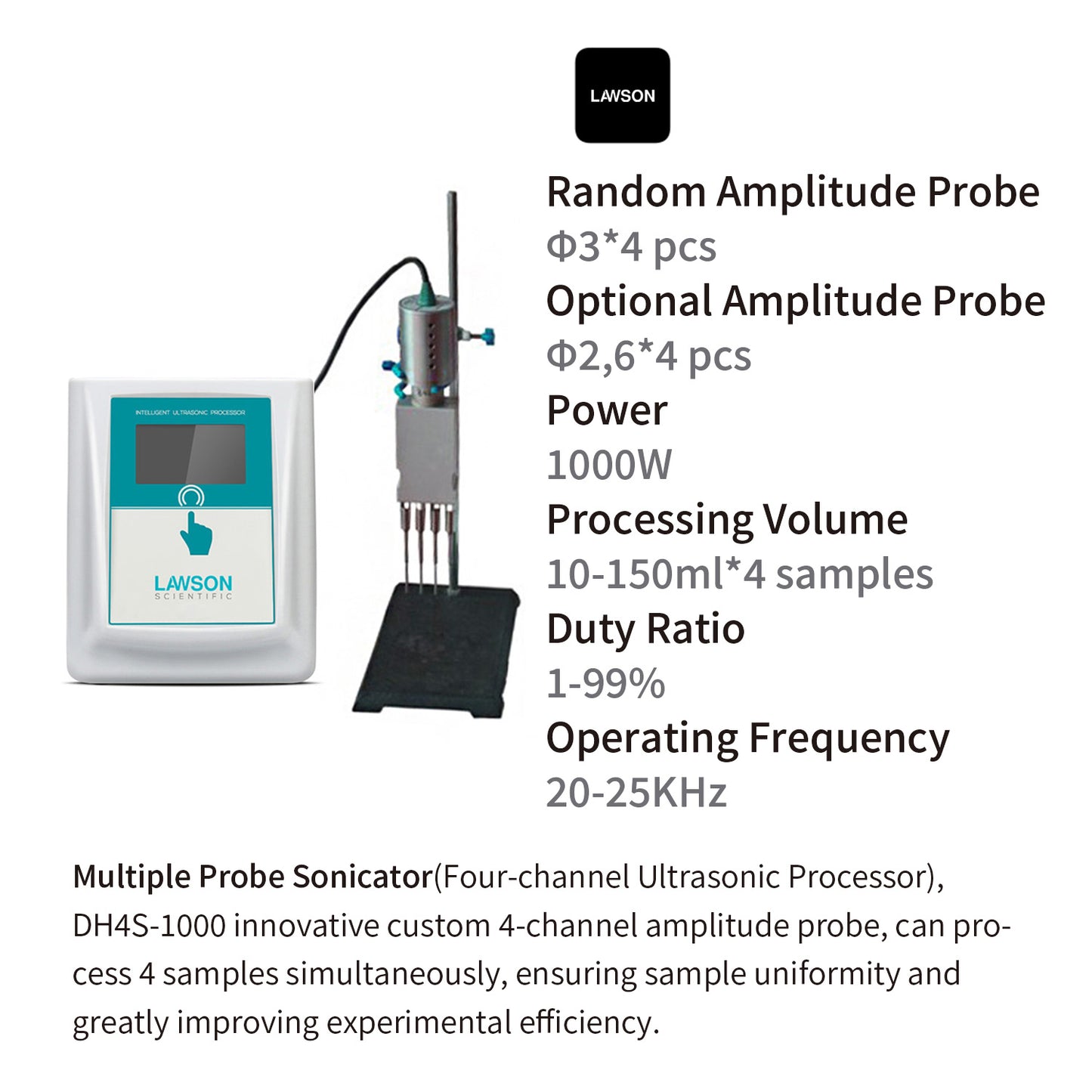 Multiple Probe Sonicator,Multiple Probe Ultrasonicator,DH4S-1000