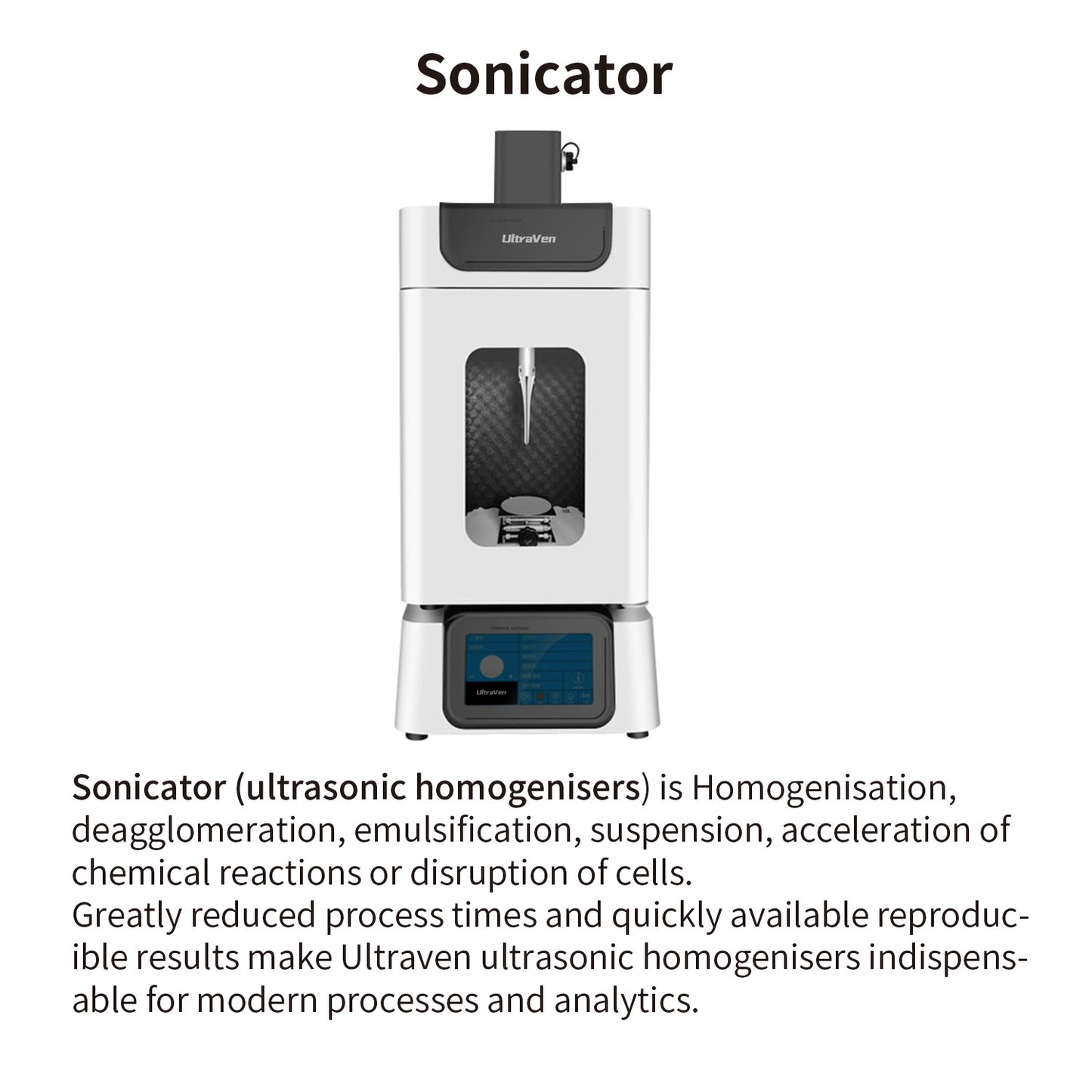 Sonicator,Ultrasonic homogenisers,Ultraven-650E