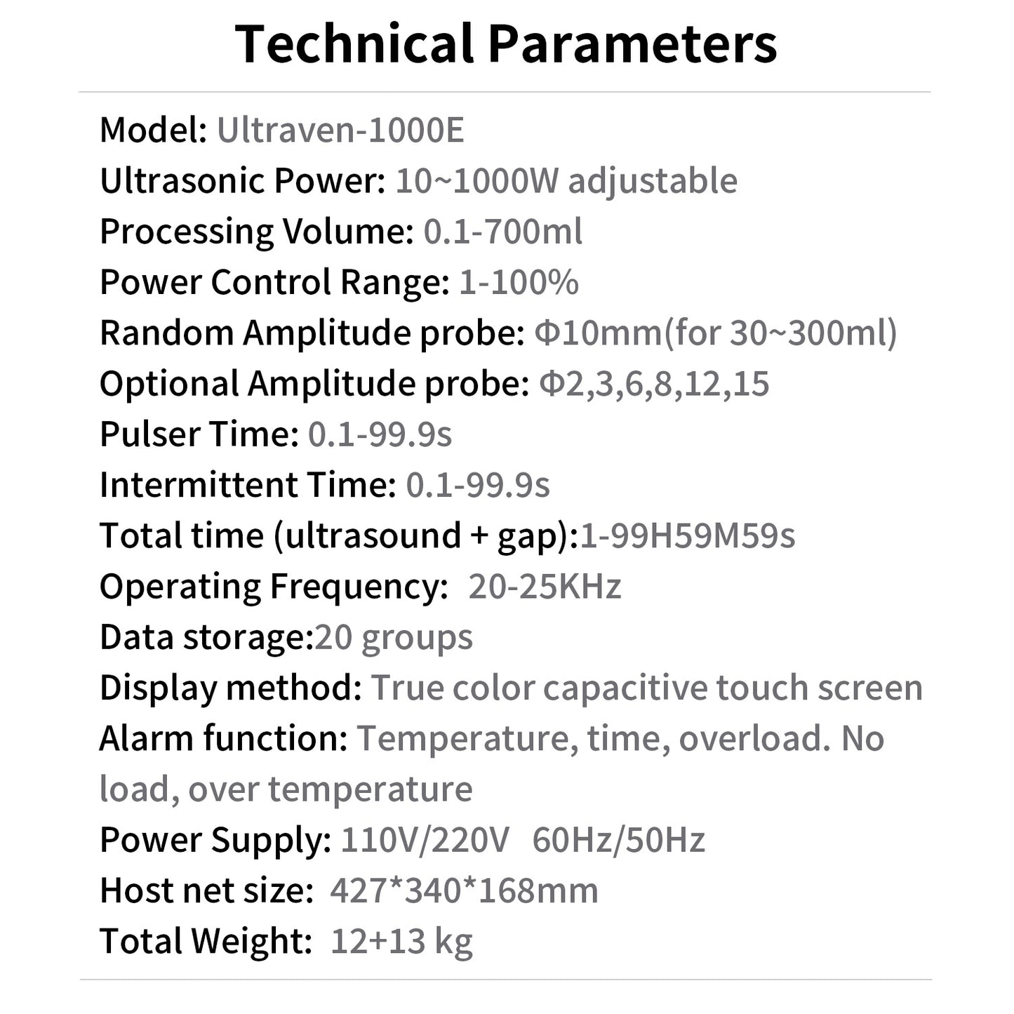 Sonicator homogenizer,Probe Sonicator,Ultraven-1000E