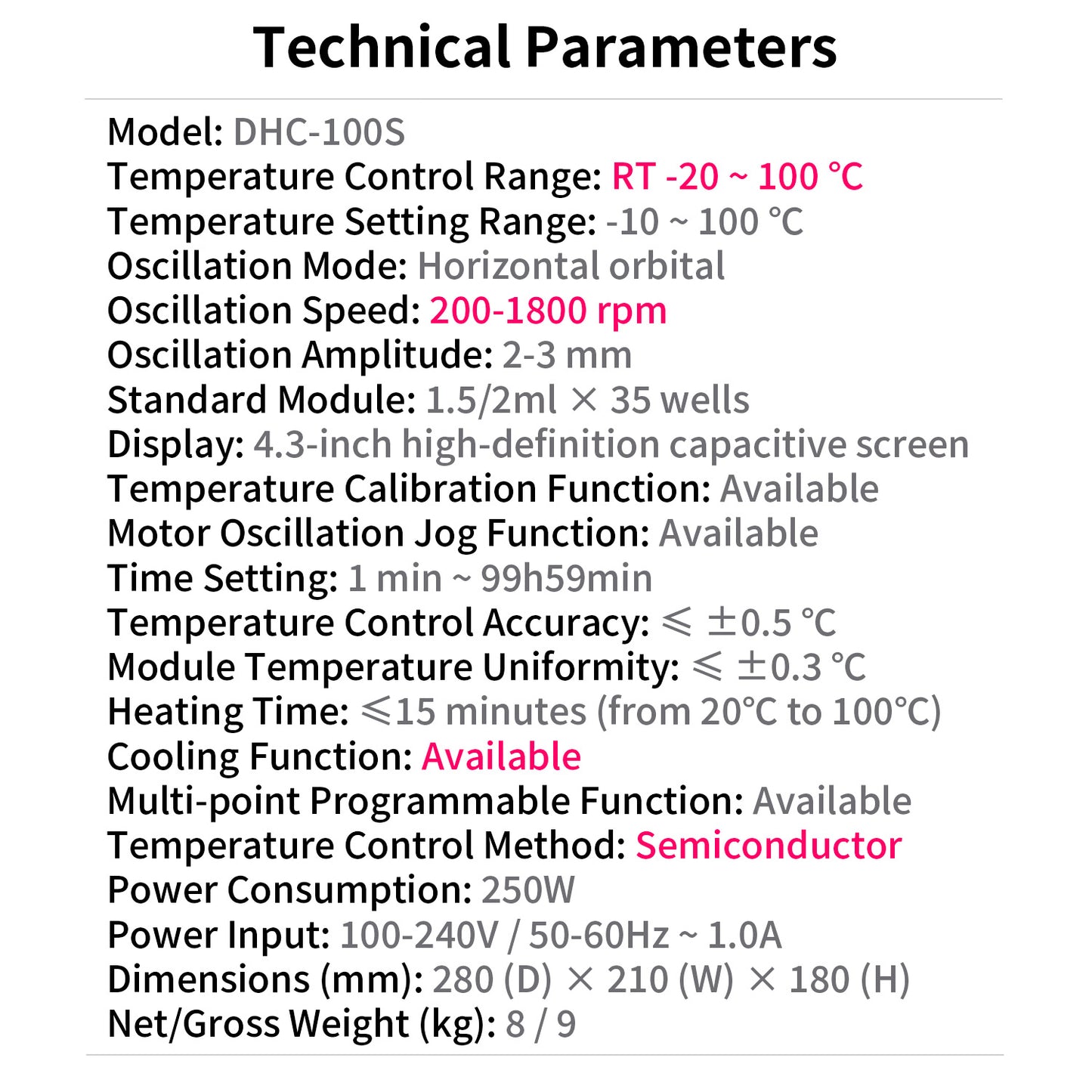 Thermal Mixer,with Cooling and Heating,DHS-100S,DHC-100S
