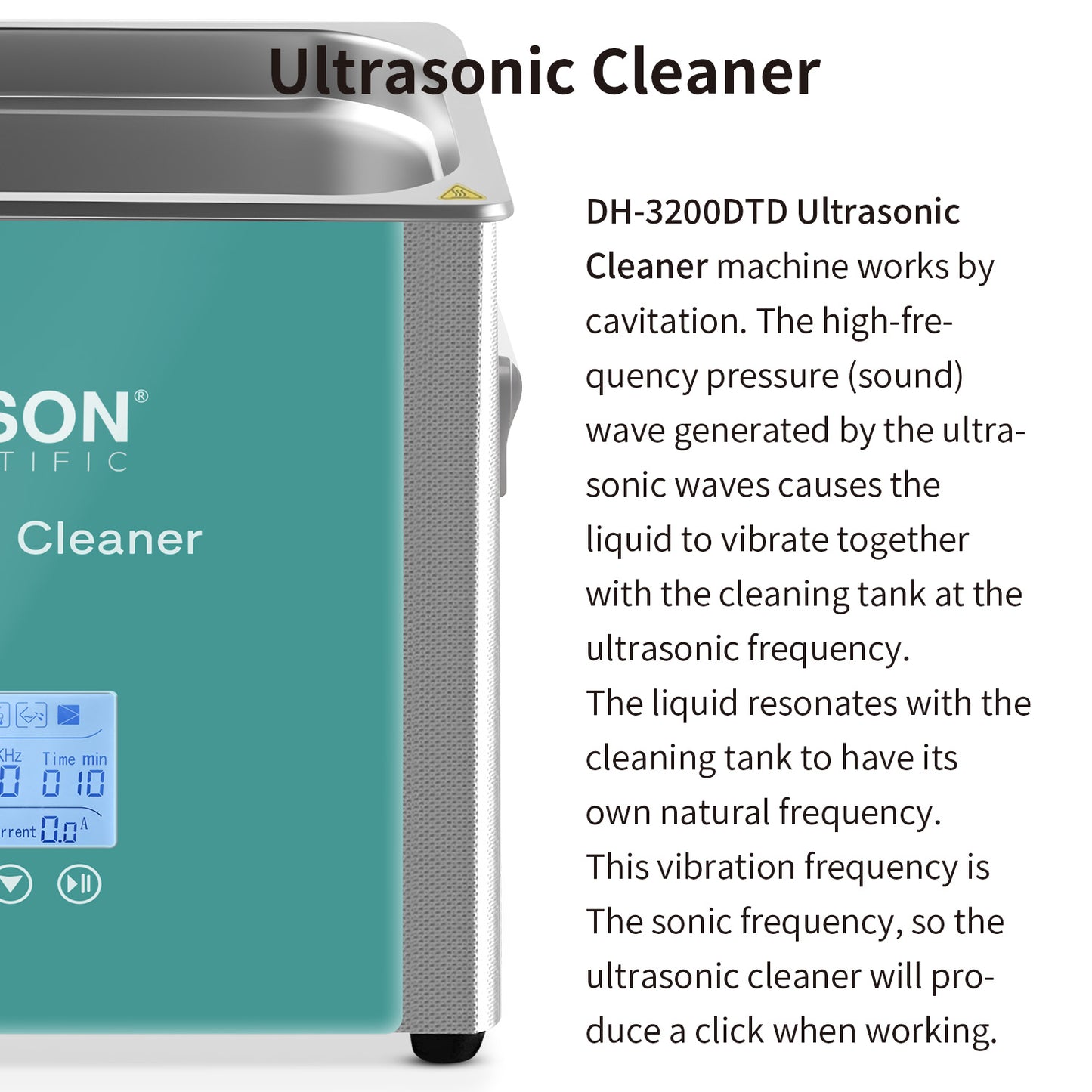 Ultrasonic Cleaner DH-3200DTD Degas, Clean, defoam, and Mix