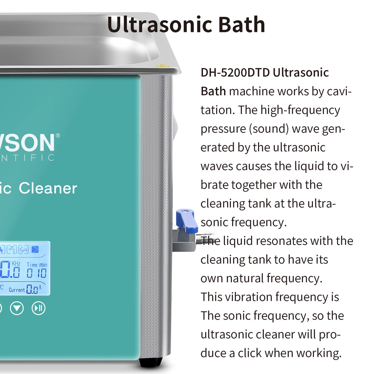 Ultrasonic Cleaner DH-3200DTD Degas, Clean, defoam, and Mix
