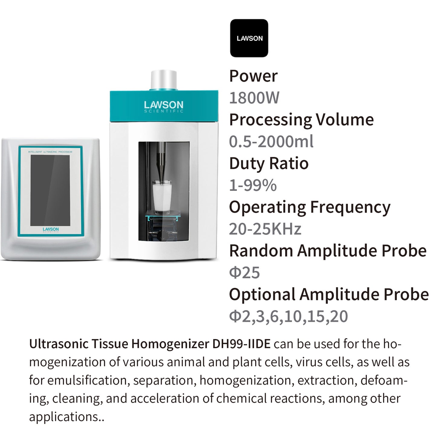 Ultrasonic Tissue Homogenizer,Ultrasonic Processors,DH99-IIDE