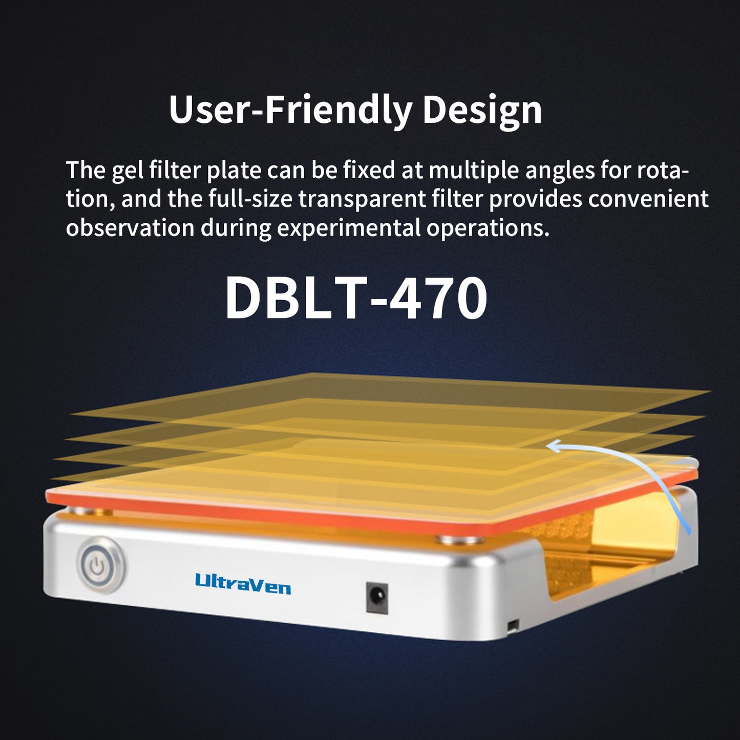 Blue LED Light Transilluminator,Blue Light Gel Cutter,DBLT-470
