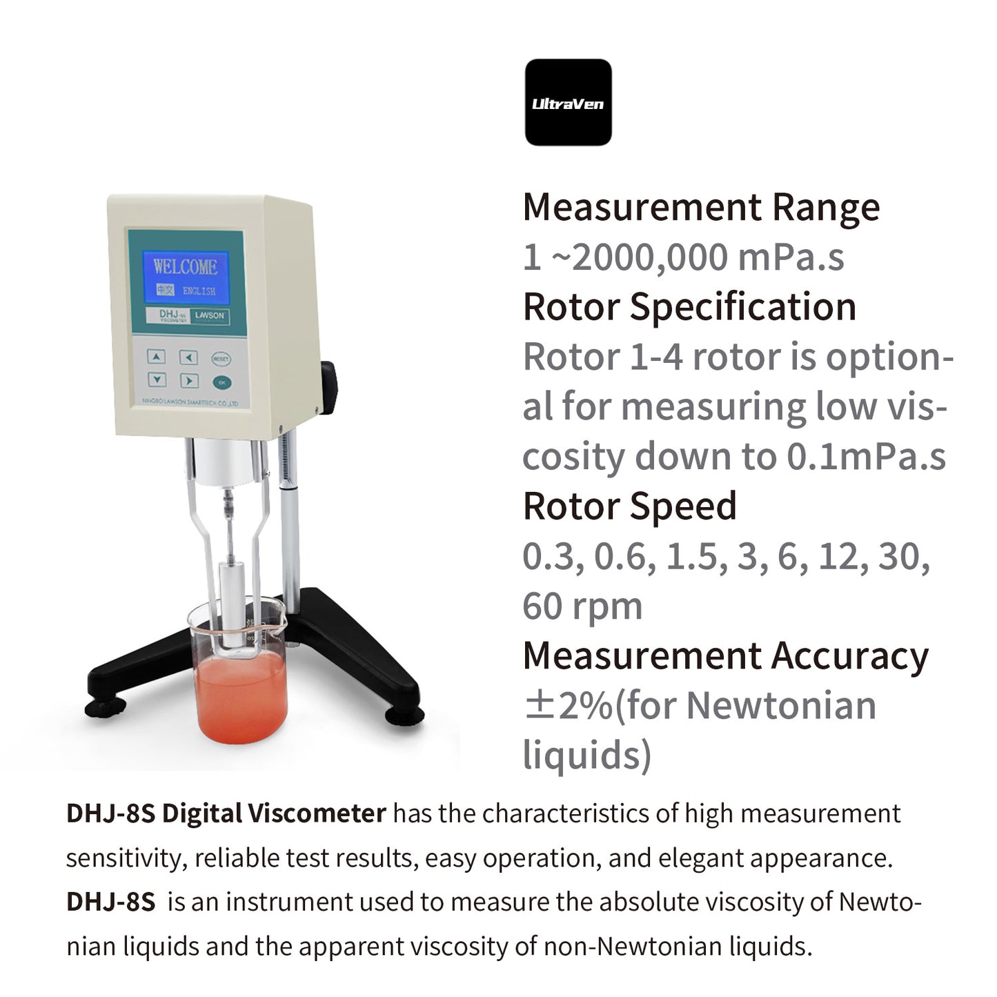 Digital Viscometer,Laboratory Viscometers,DHJ-8S