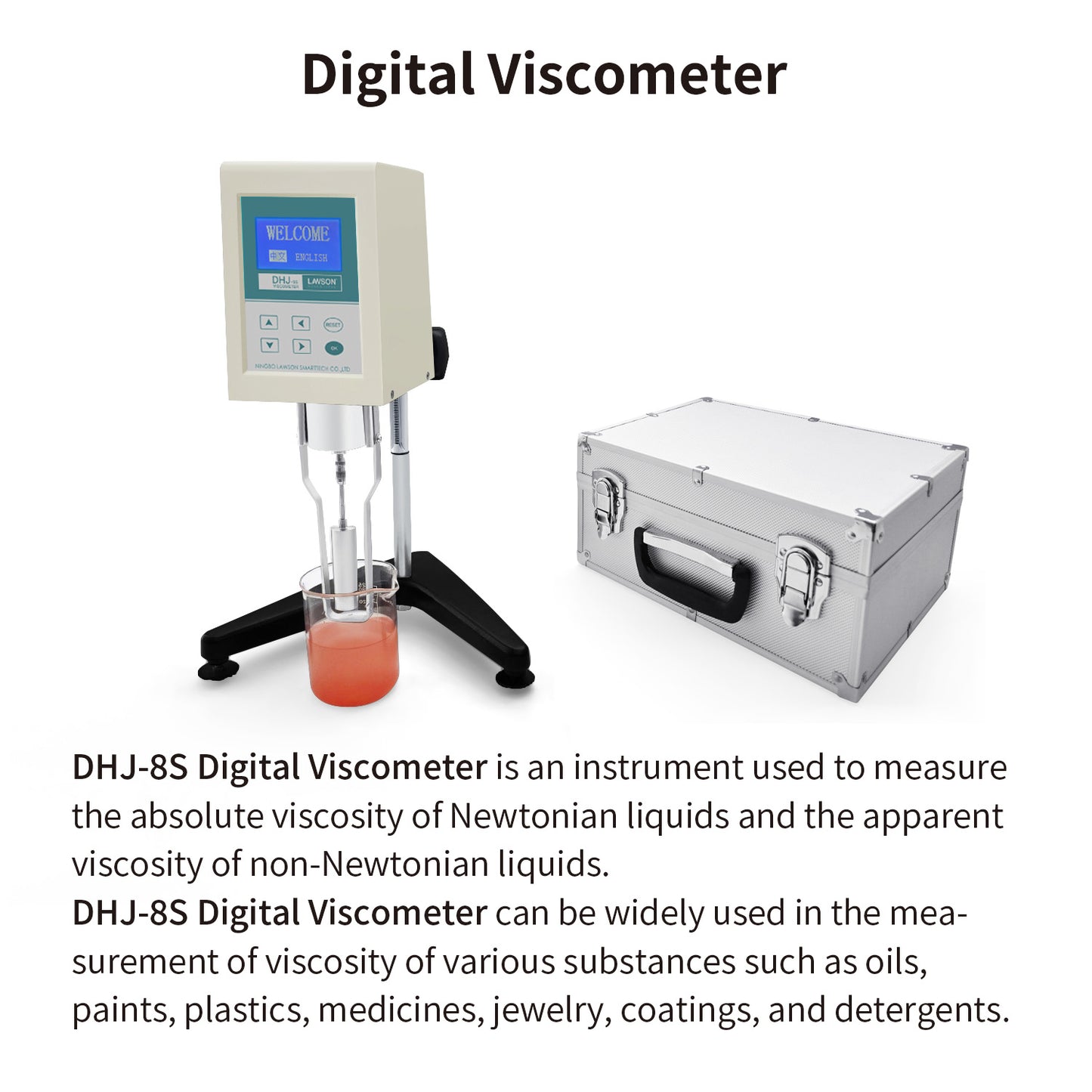 Digital Viscometer,Laboratory Viscometers,DHJ-8S