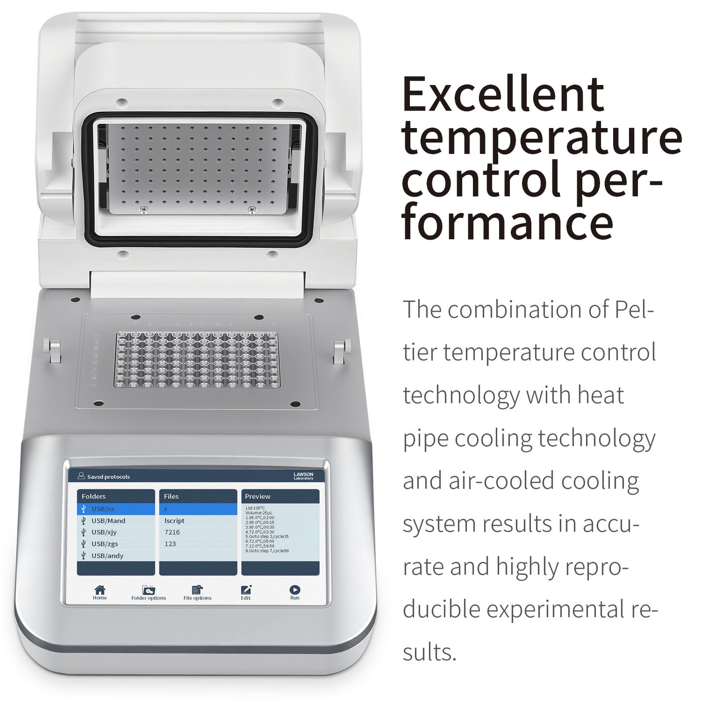 Gradient PCR,Thermal Cycler GTC-F96,Used in Long PCR or Touchdown PCR Experiment