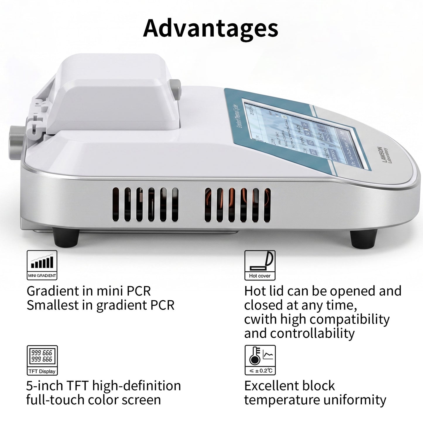 Gradient Thermal Cycler, 32-Well Portable PCR Machine MTC-32
