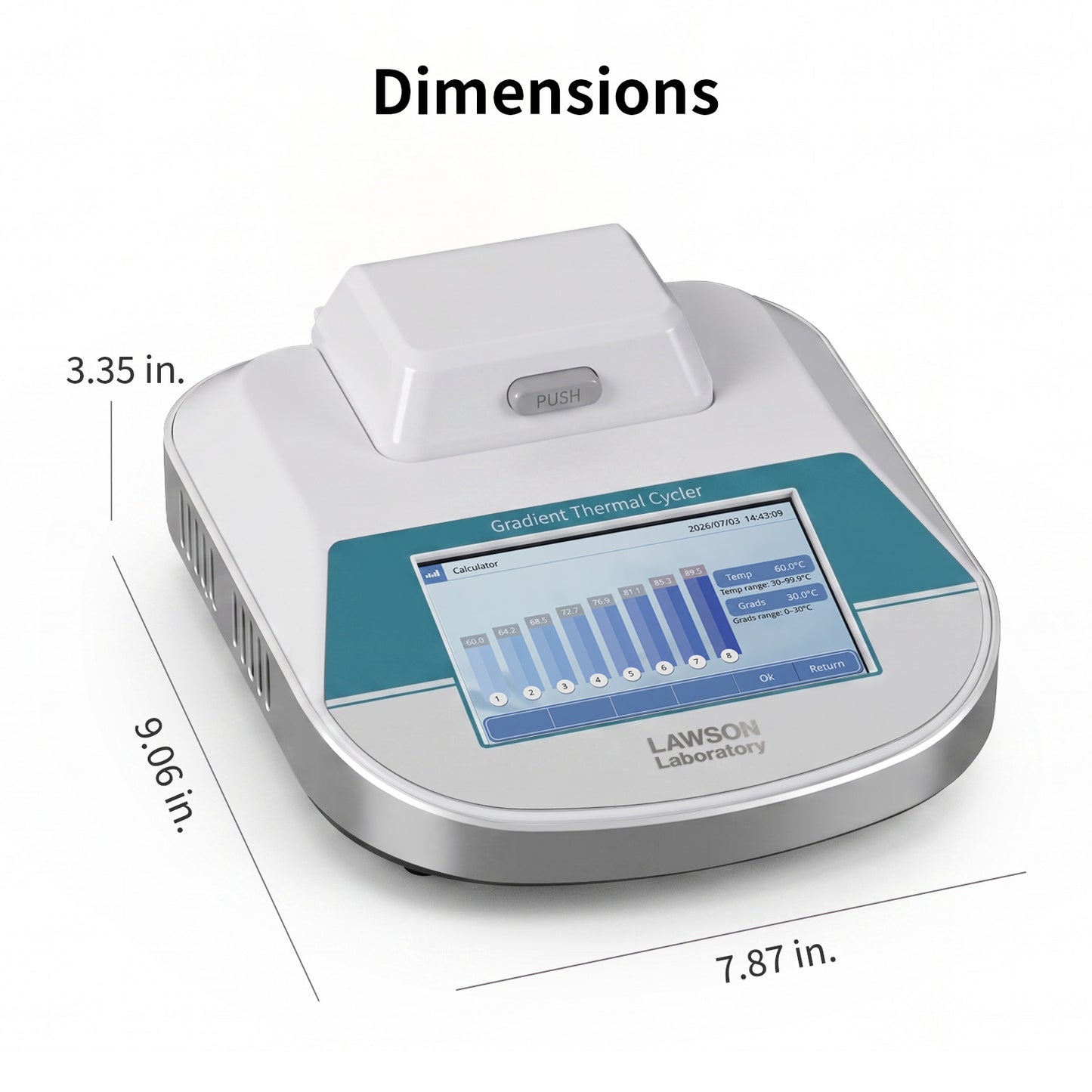 Gradient Thermal Cycler, 32-Well Portable PCR Machine MTC-32