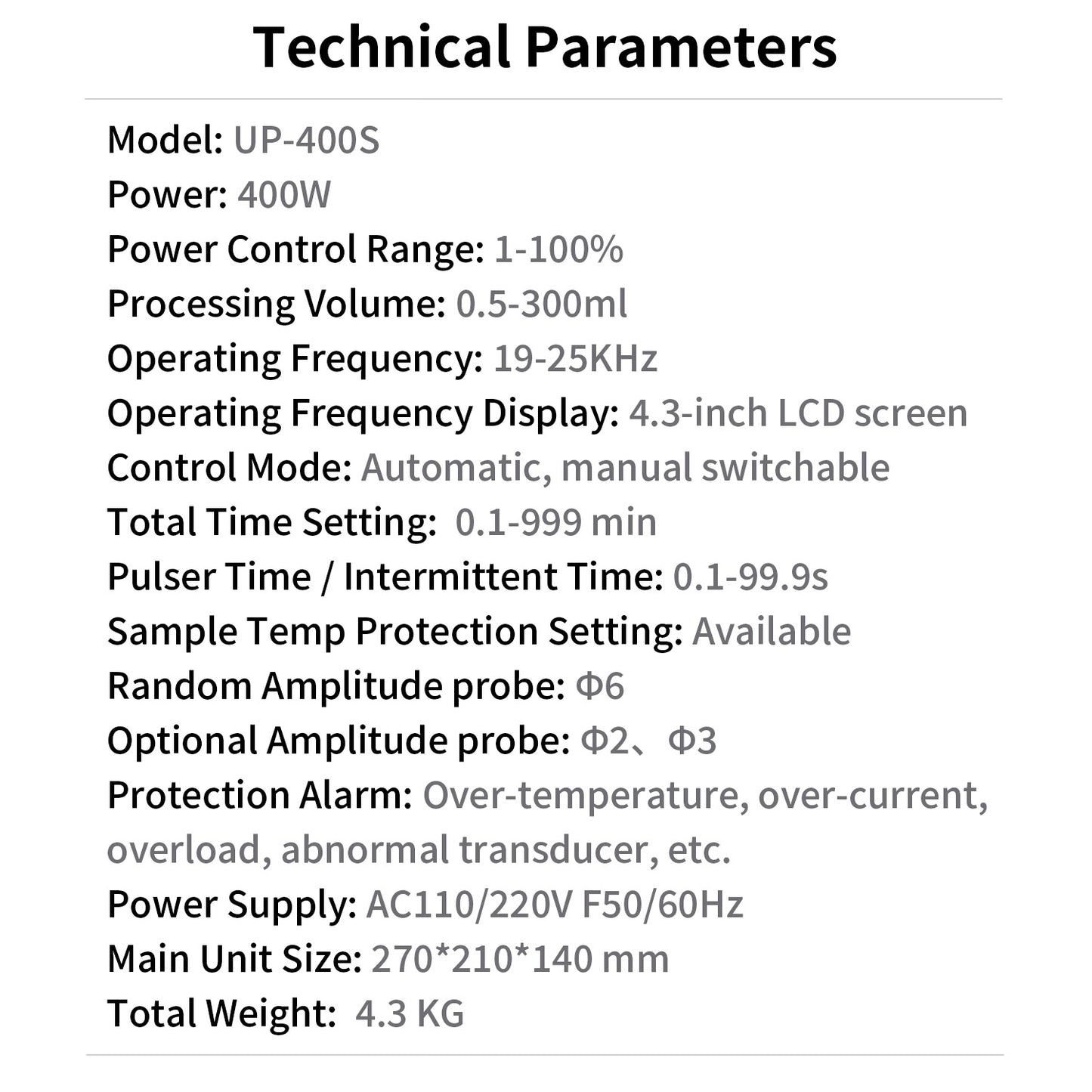 Handheld Ultrasonic homogenizer,Handheld ultrasonic processors,UP-400S
