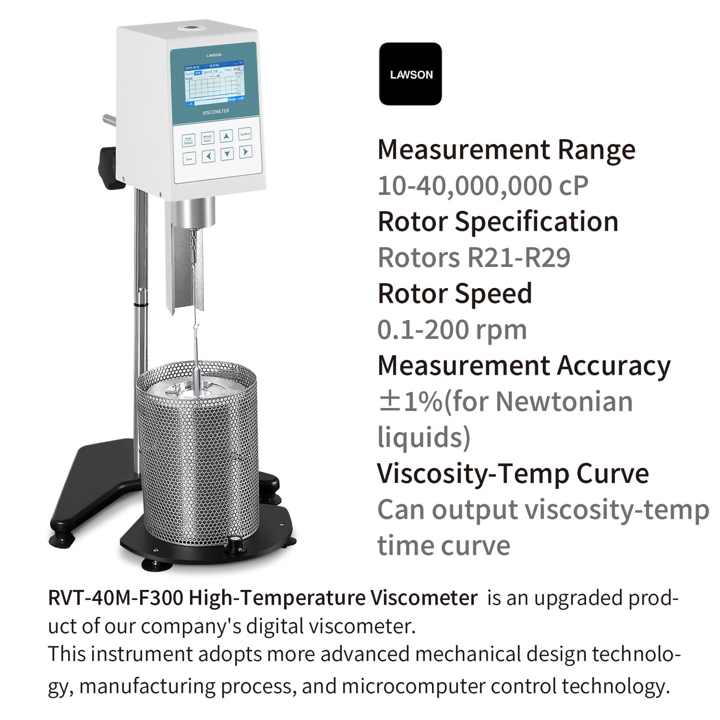 High-Temperature Viscometer RVT-40M-F300