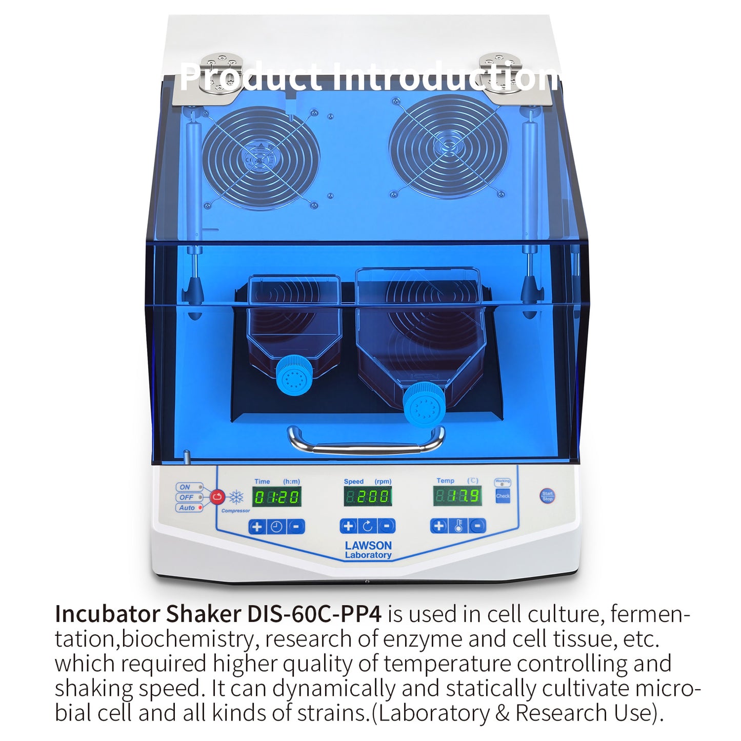 Laboratory Orbital Shaker,DIS-60C-PP4,with Cooling
