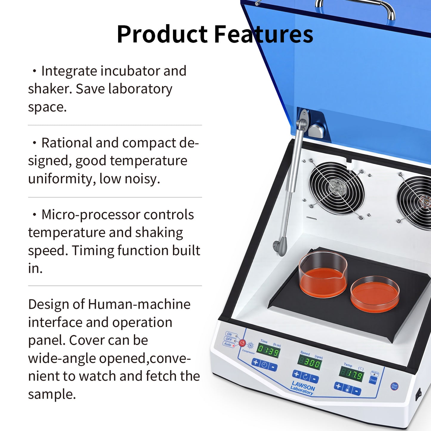 Laboratory Orbital Shaker,DIS-60C-PP4,with Cooling