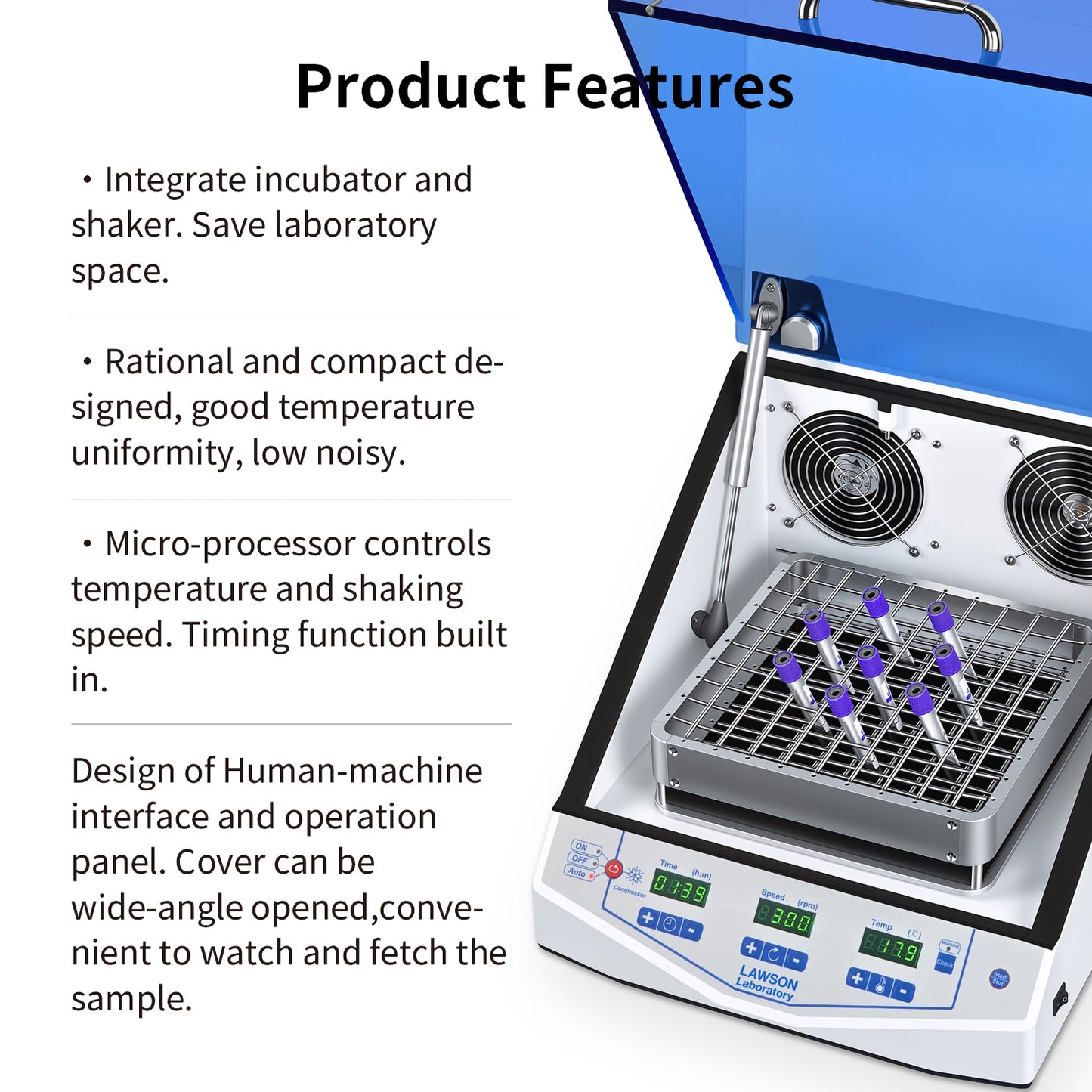 Shaking Incubator,DIS-60C-PW,with Cooling,4-60°C