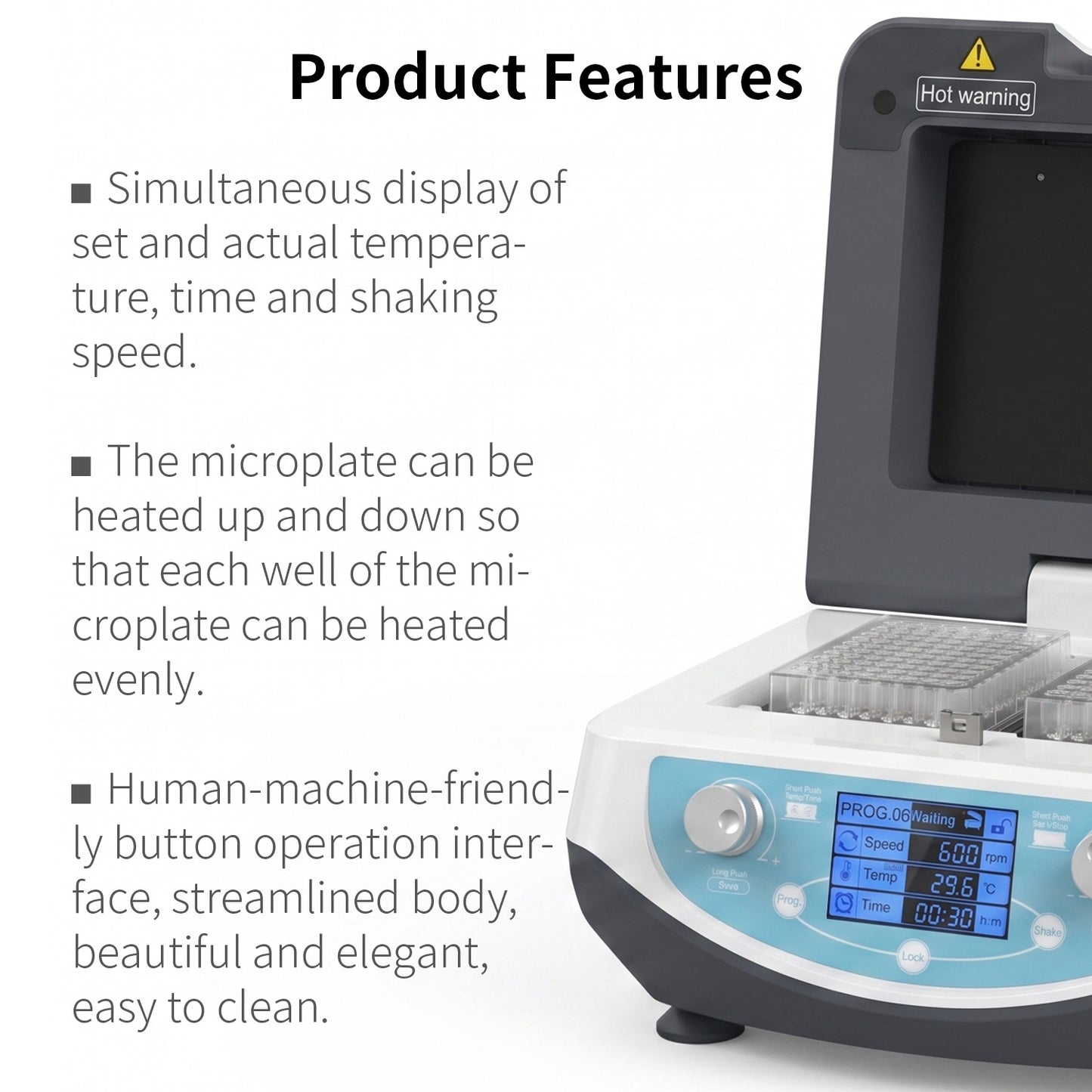 Microplate Shaker Incubator | 2-Plate Capacity | MS70-2N