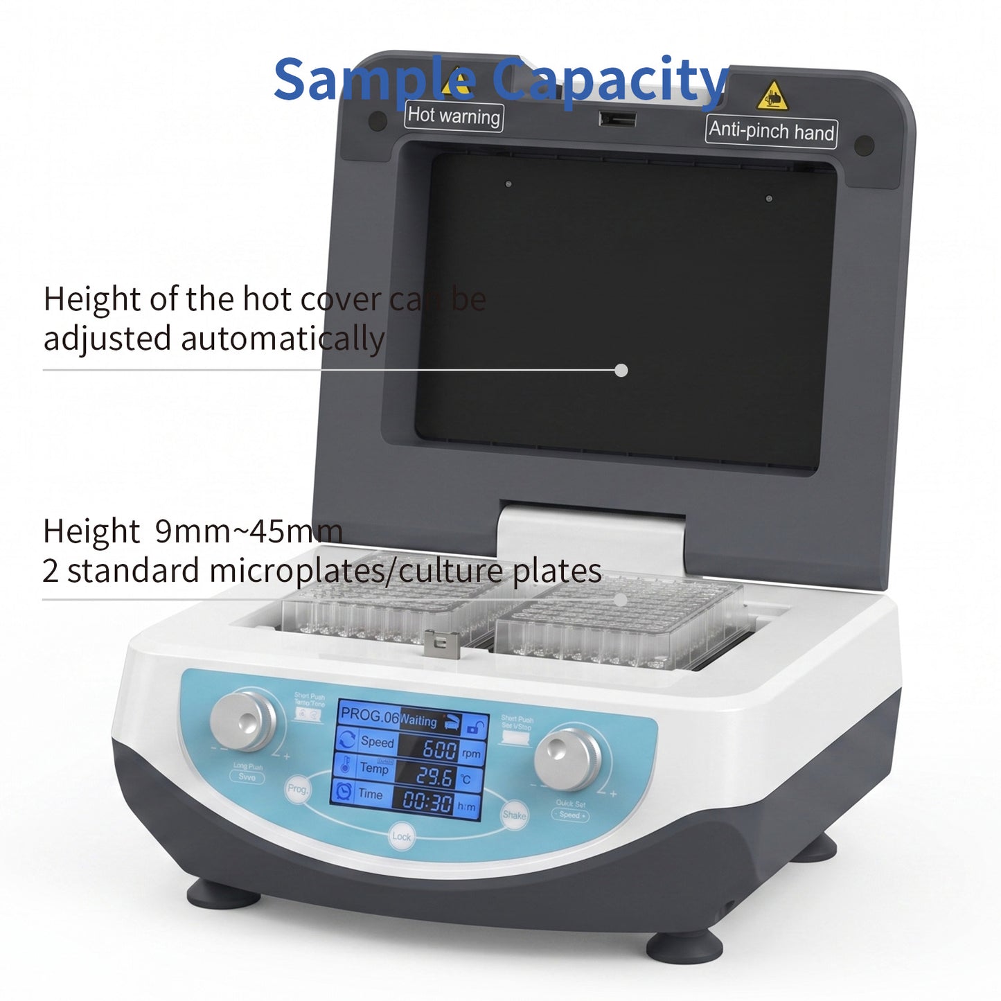 Microplate Shaker Incubator | 2-Plate Capacity | MS70-2N