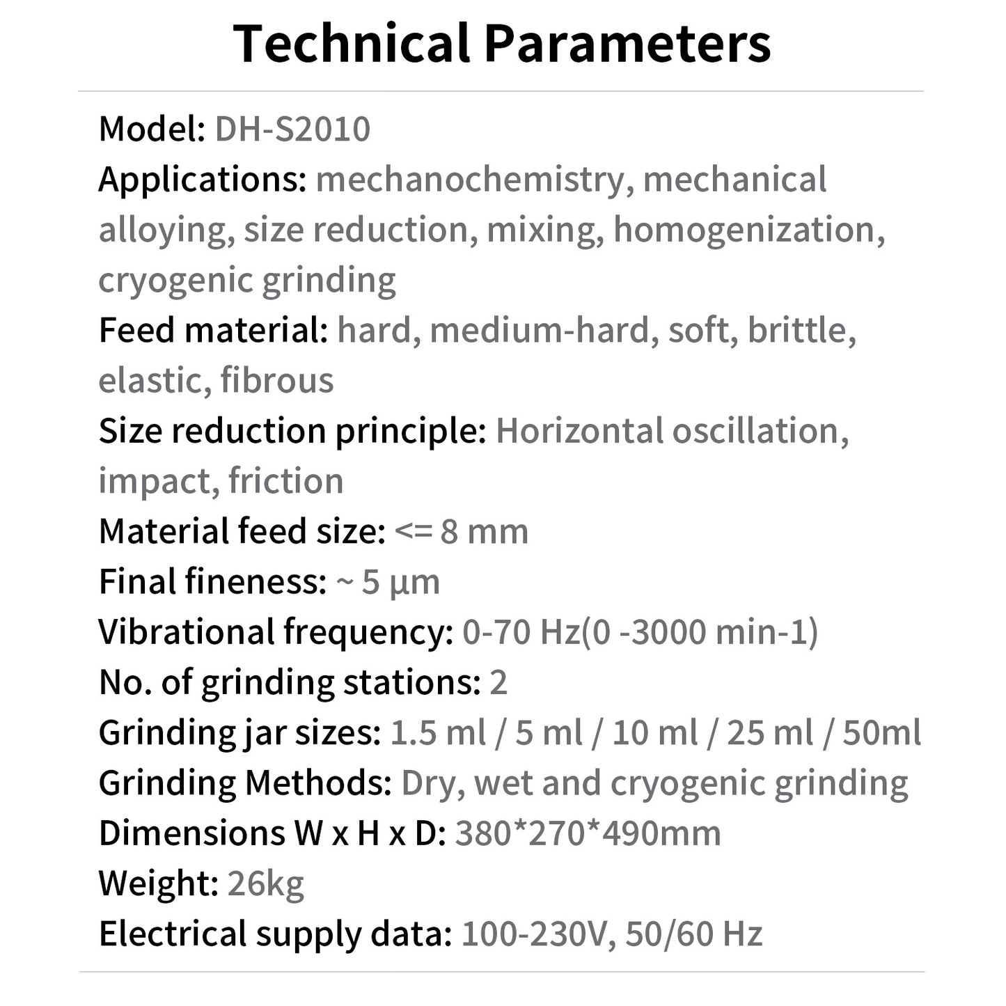 Mixer mill,lab mills,laboratory mixer mill,DH-S2010