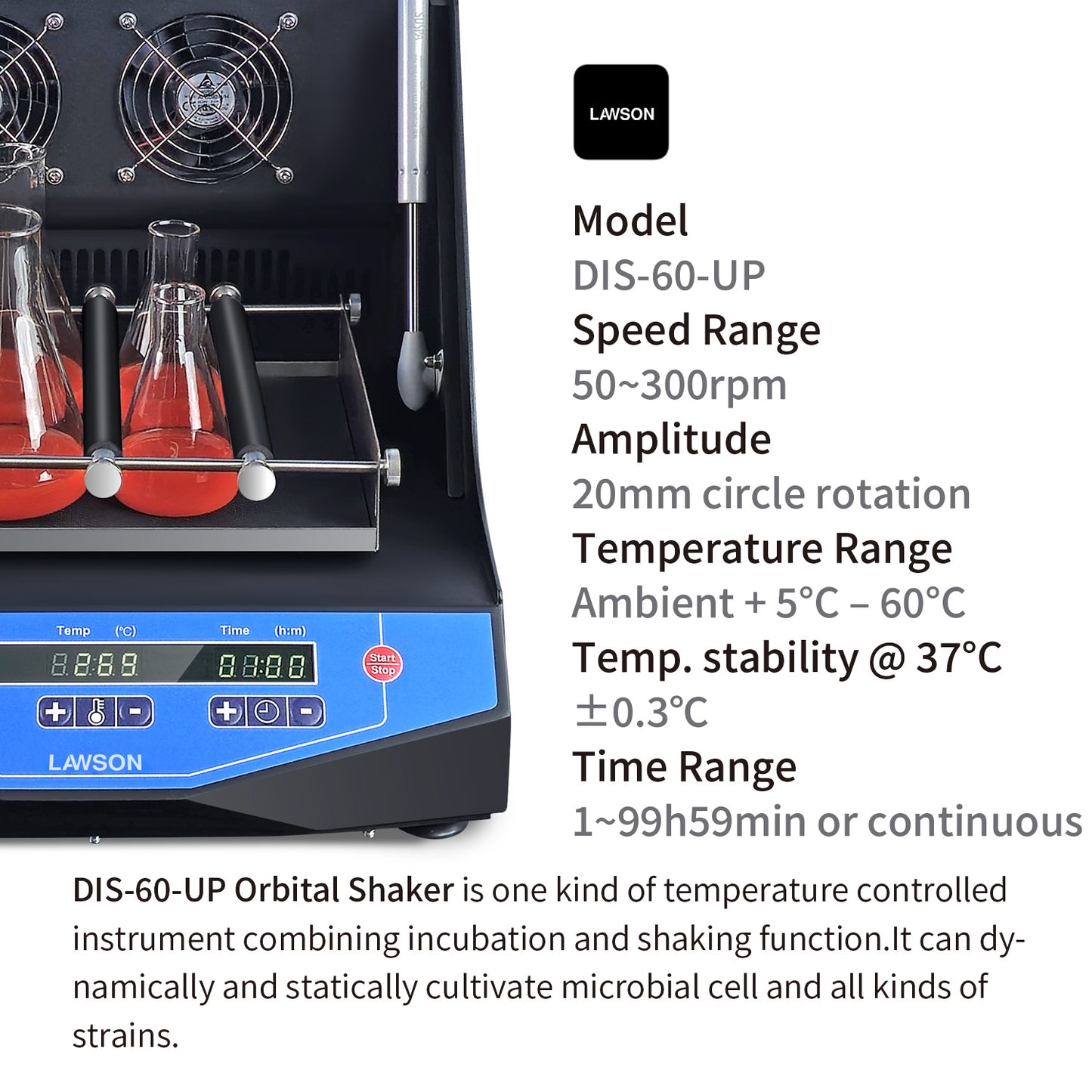 Orbital Shaker,Lab Shaking Incubator,UP-12,DIS-60-UP
