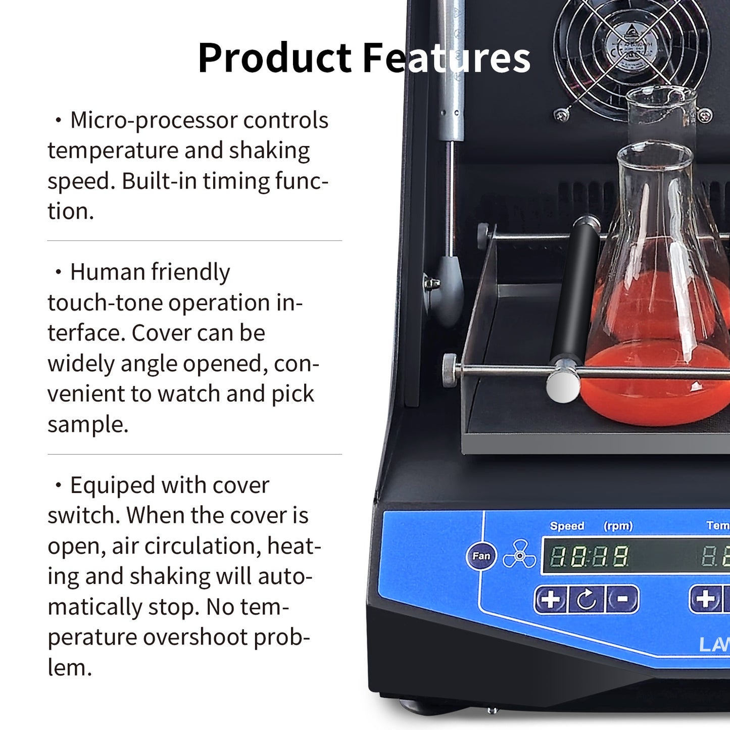 Orbital Shaker,Lab Shaking Incubator,UP-12,DIS-60-UP