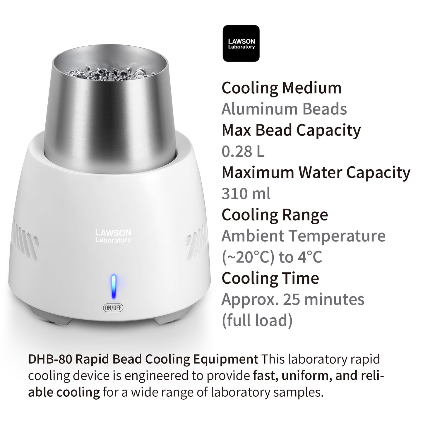Laboratory Rapid Bead Cooling Device for Samples DHB-80