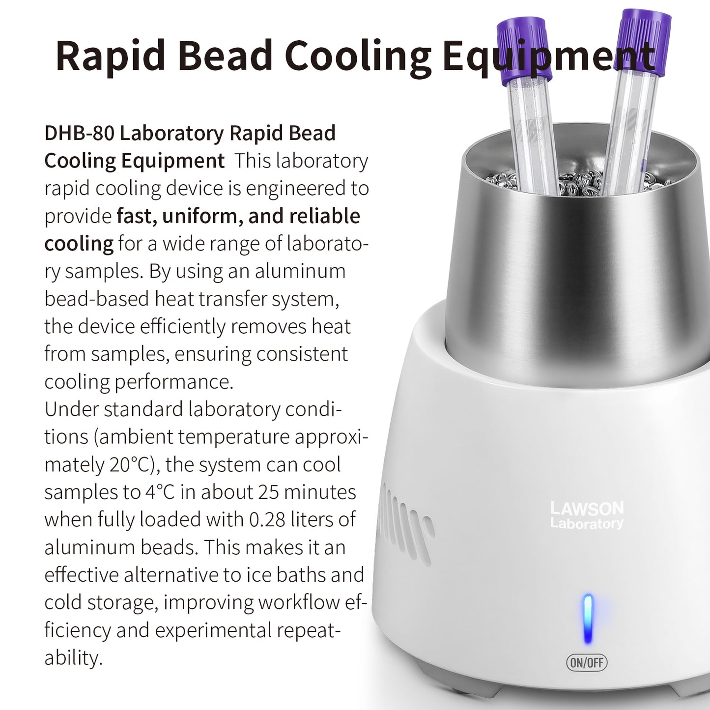 Laboratory Rapid Bead Cooling Device for Samples DHB-80