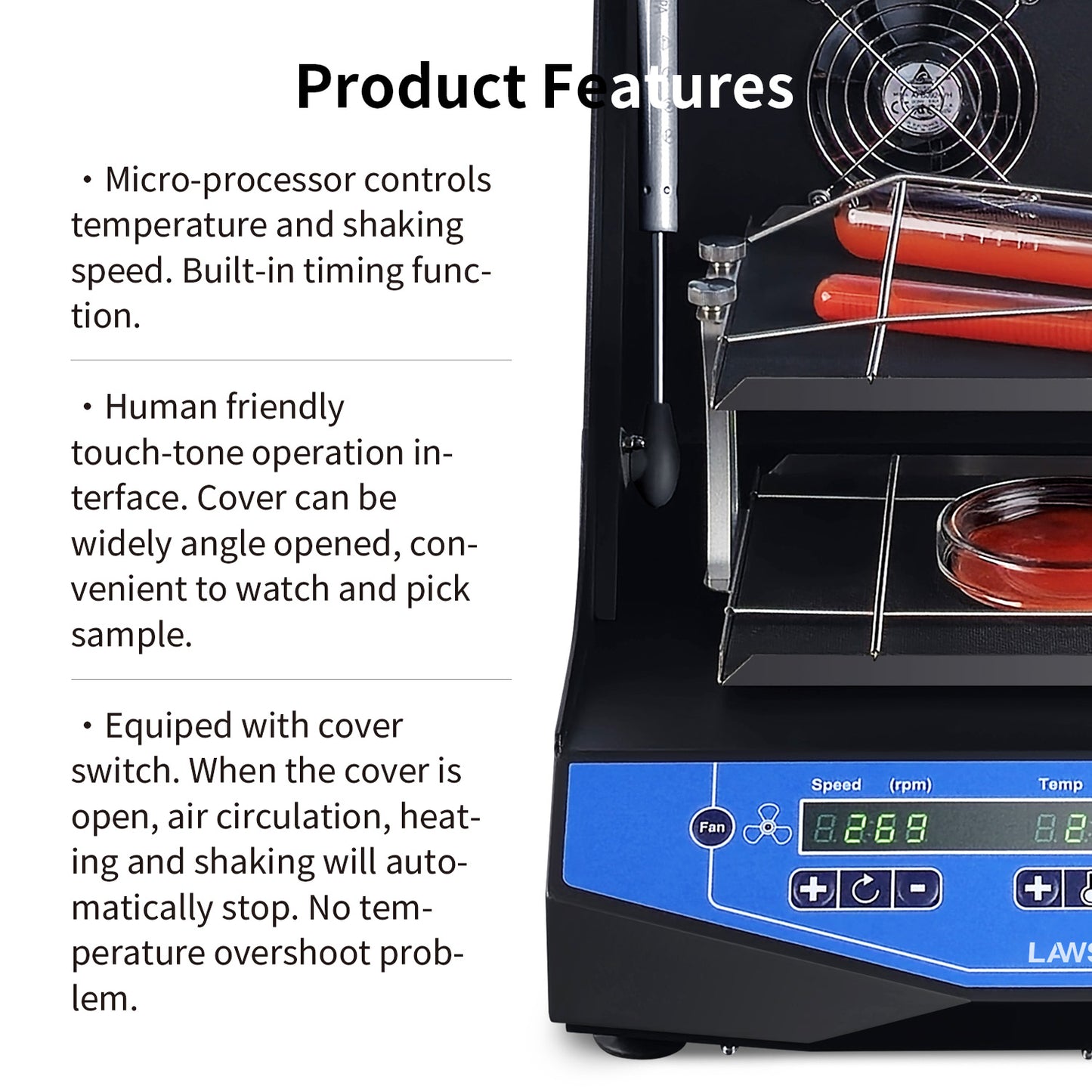 Stackable Incubator Shaker,lab Orbital Shaker,PP-4A,DIS-60-PP4A