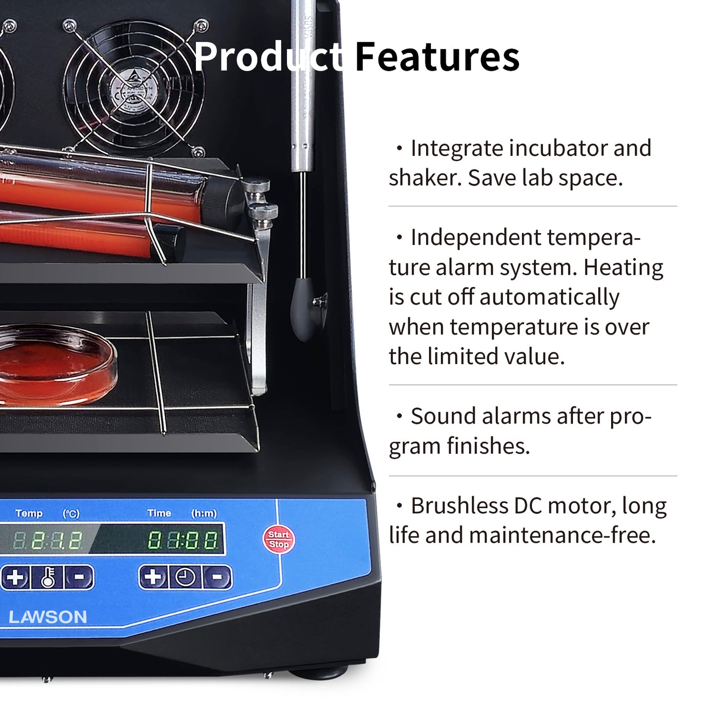 Stackable Incubator Shaker,lab Orbital Shaker,PP-4A,DIS-60-PP4A