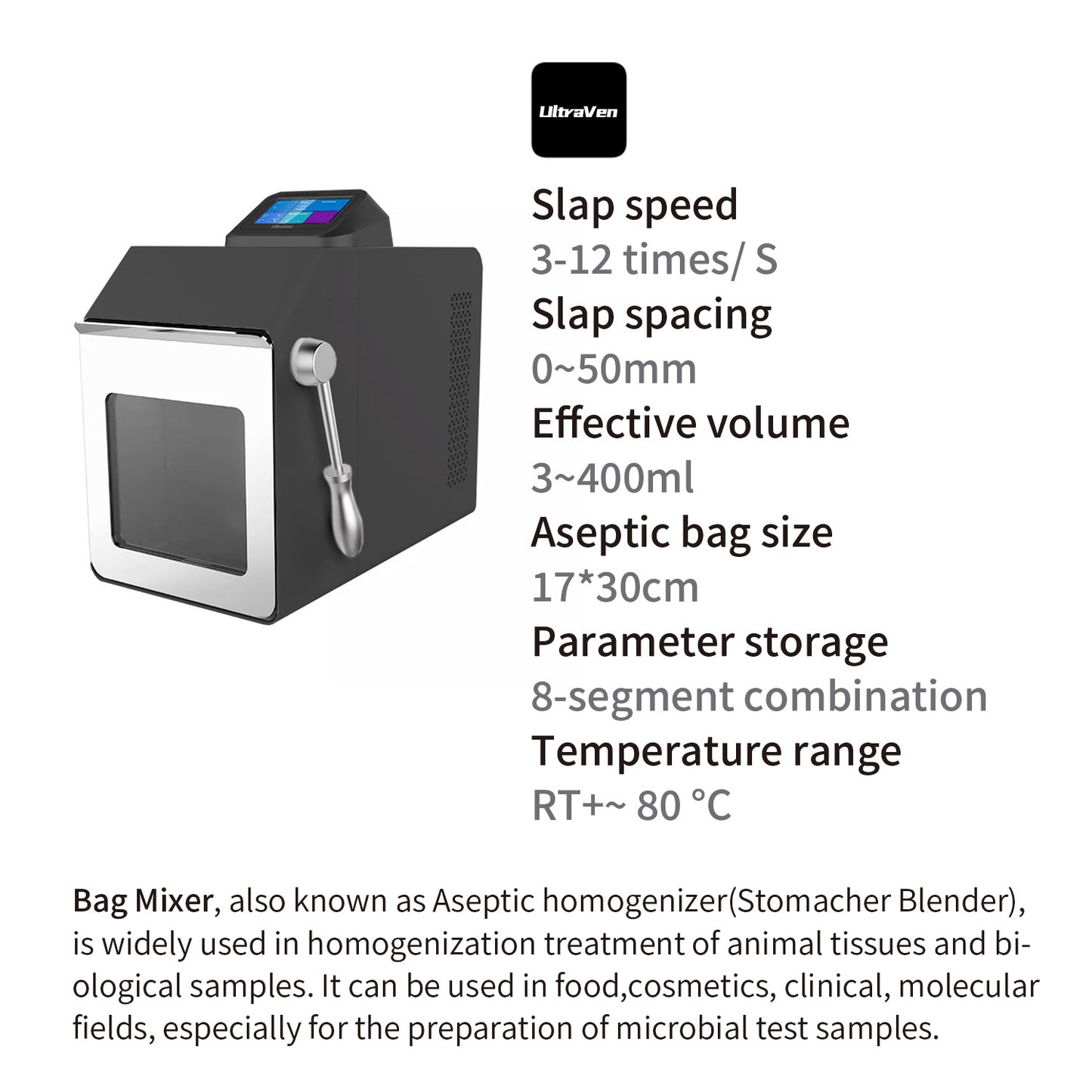 Bag Mixer,Stomacher Homogenizer,paddle blender,BM-04