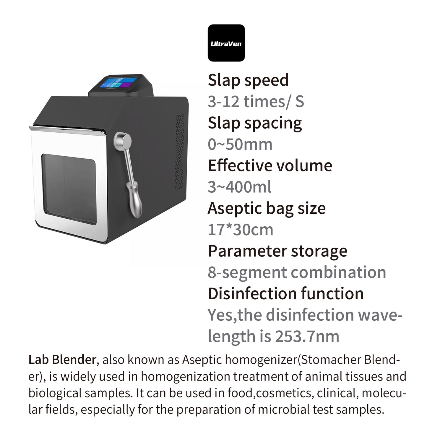 Bag Mixer,Stomacher Homogenizer,paddle blender,BM-04