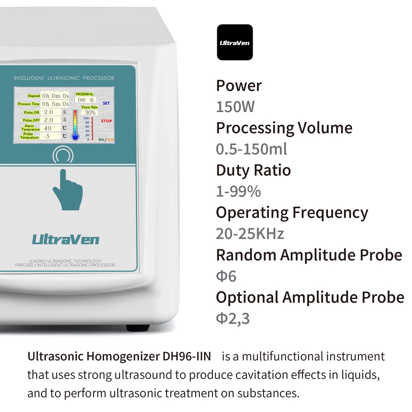 Ultrasonic Homogenizer,Ultrasonic Cell processor,DH96-IIN