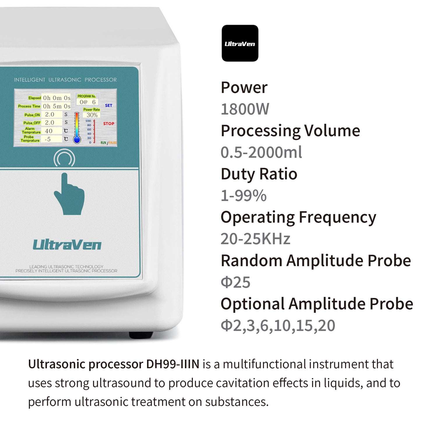 Ultrasonic processor,Ultrasonic Homogenizer,DH99-IIIN