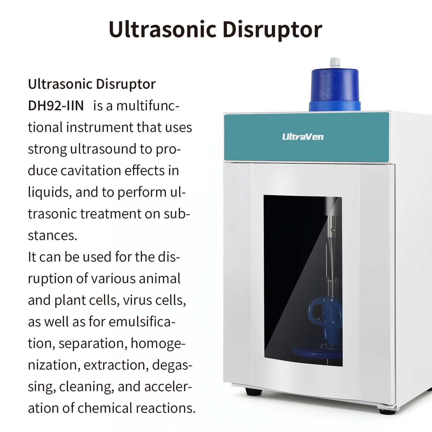 Ultrasonic Disruptor,Ultrasonic Mixer,Ultrasonic Vortex,DH92-IIN