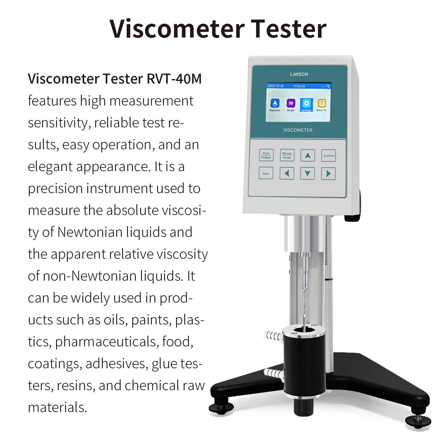 Viscometer Tester,Lab Viscometer,RVT-40M